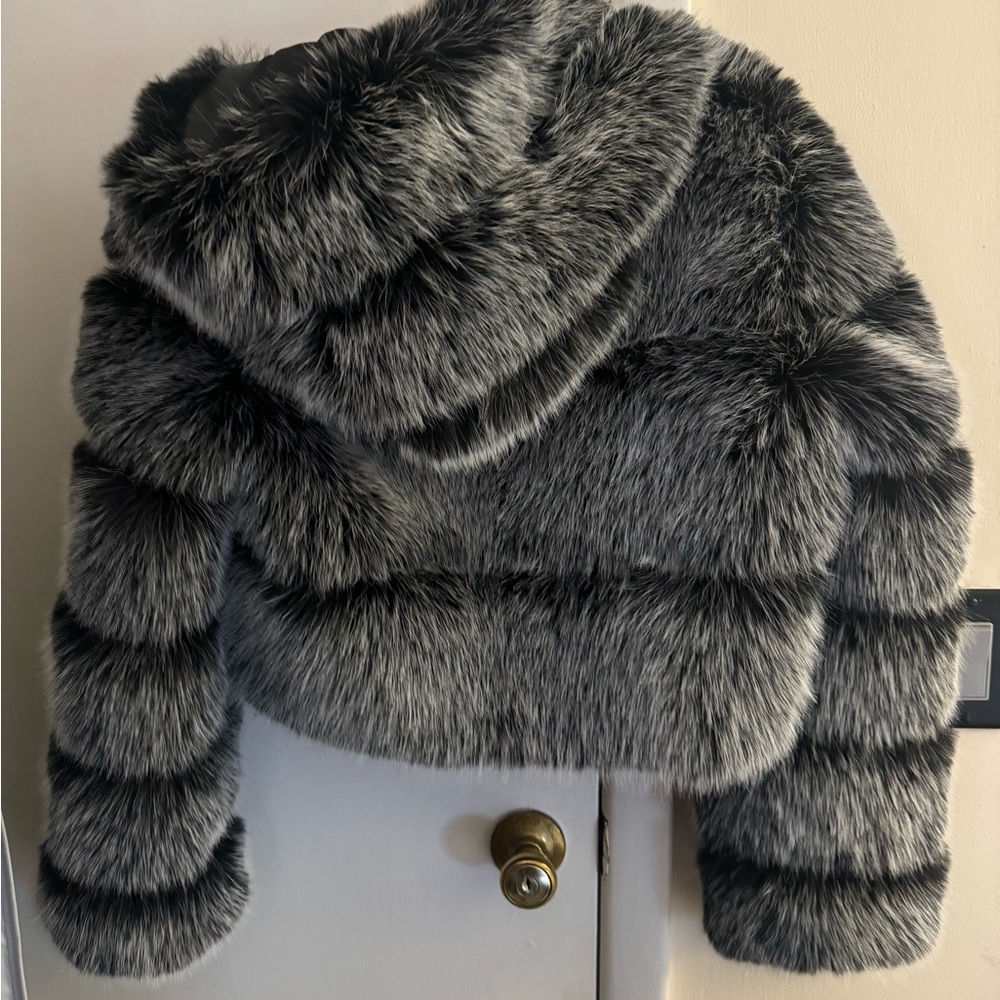 Faux fur coat